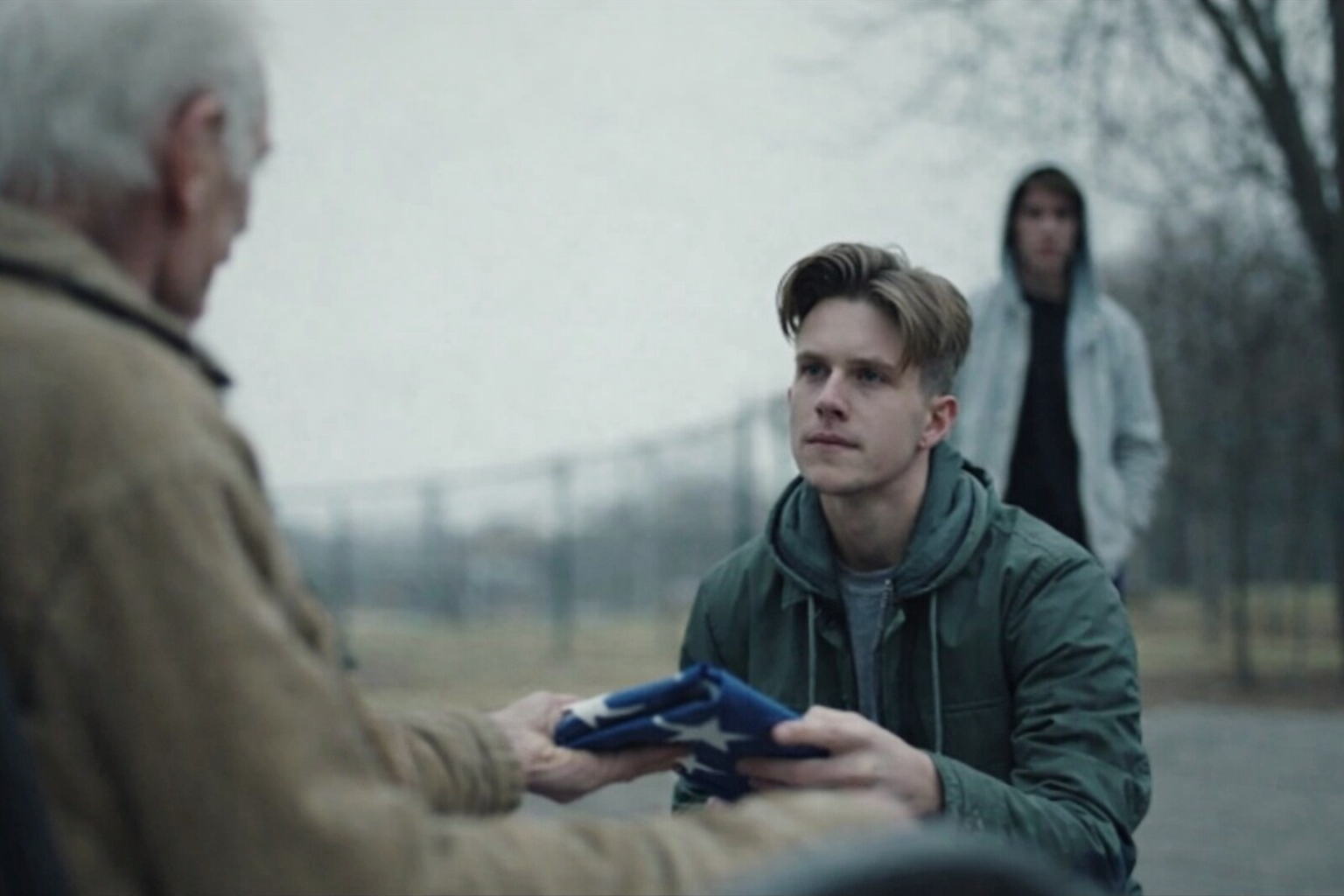 He Grabbed The Flag And Pushed The Old Man. One Guy Saw It All.