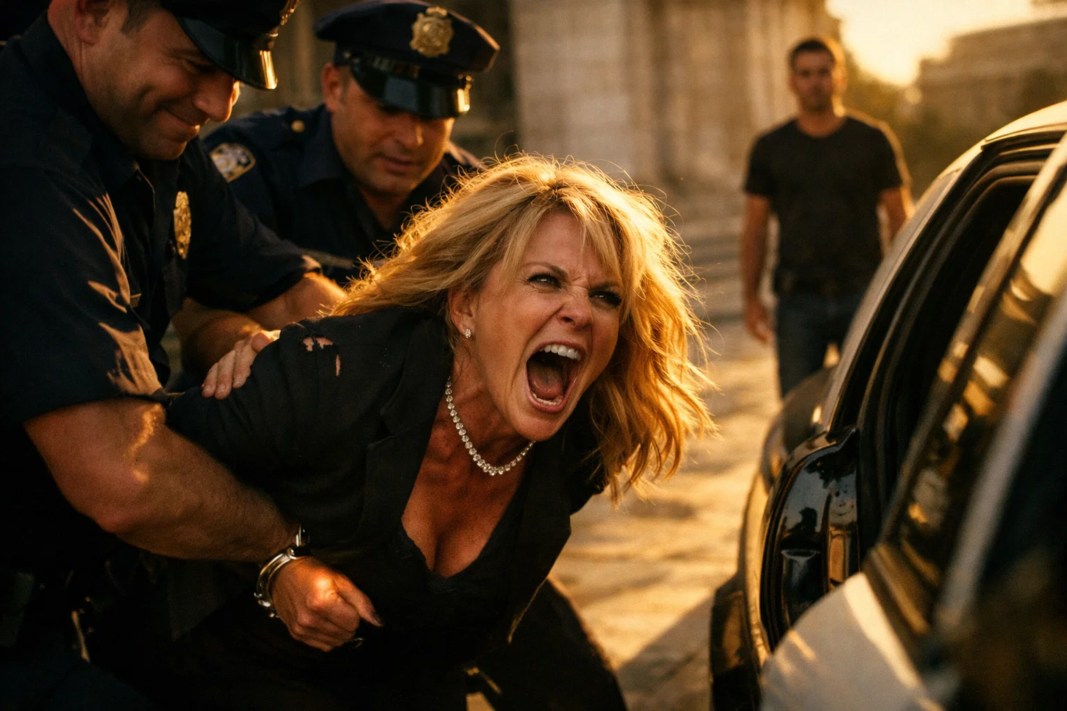 Arrested In Chanel: Karma Pulled Up In A Squad Car