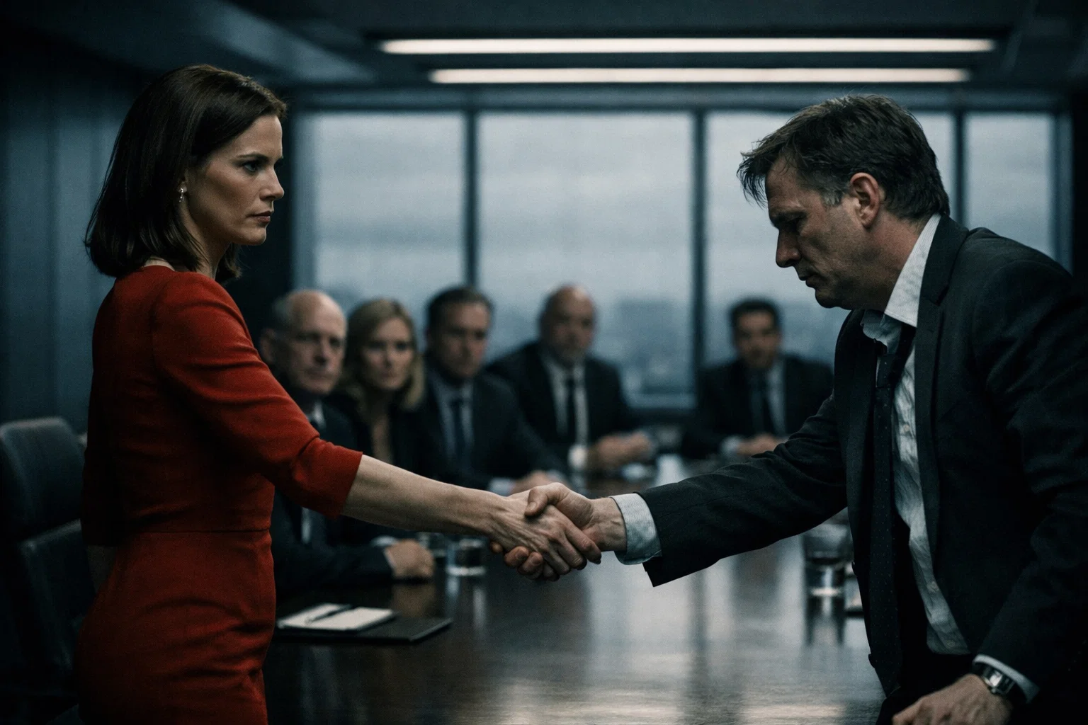 Karma Walked Into That Boardroom In a Red Dress