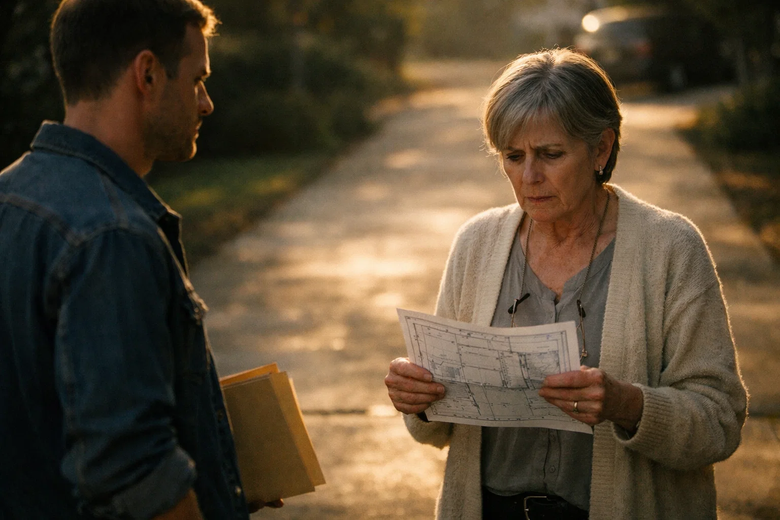 She Painted a Line on His Driveway… It Cost Her Everything