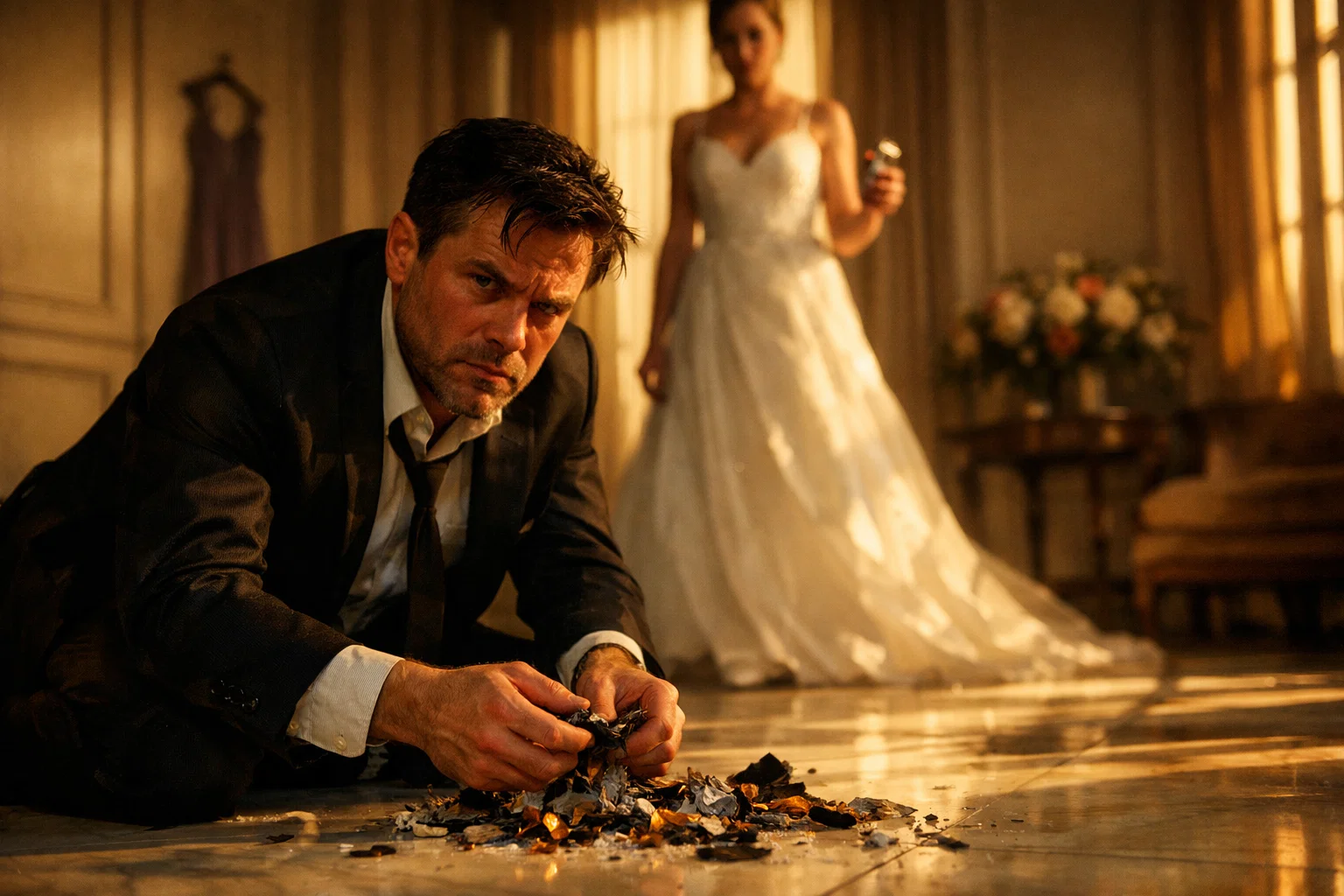 She burned his daughter’s last photo of her mom — at her own wedding