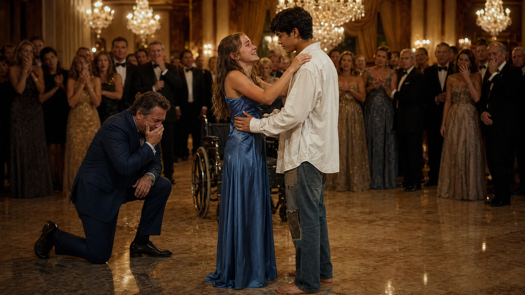 Barefoot Stable Boy Crashed Her Gala — Then She Stood Up