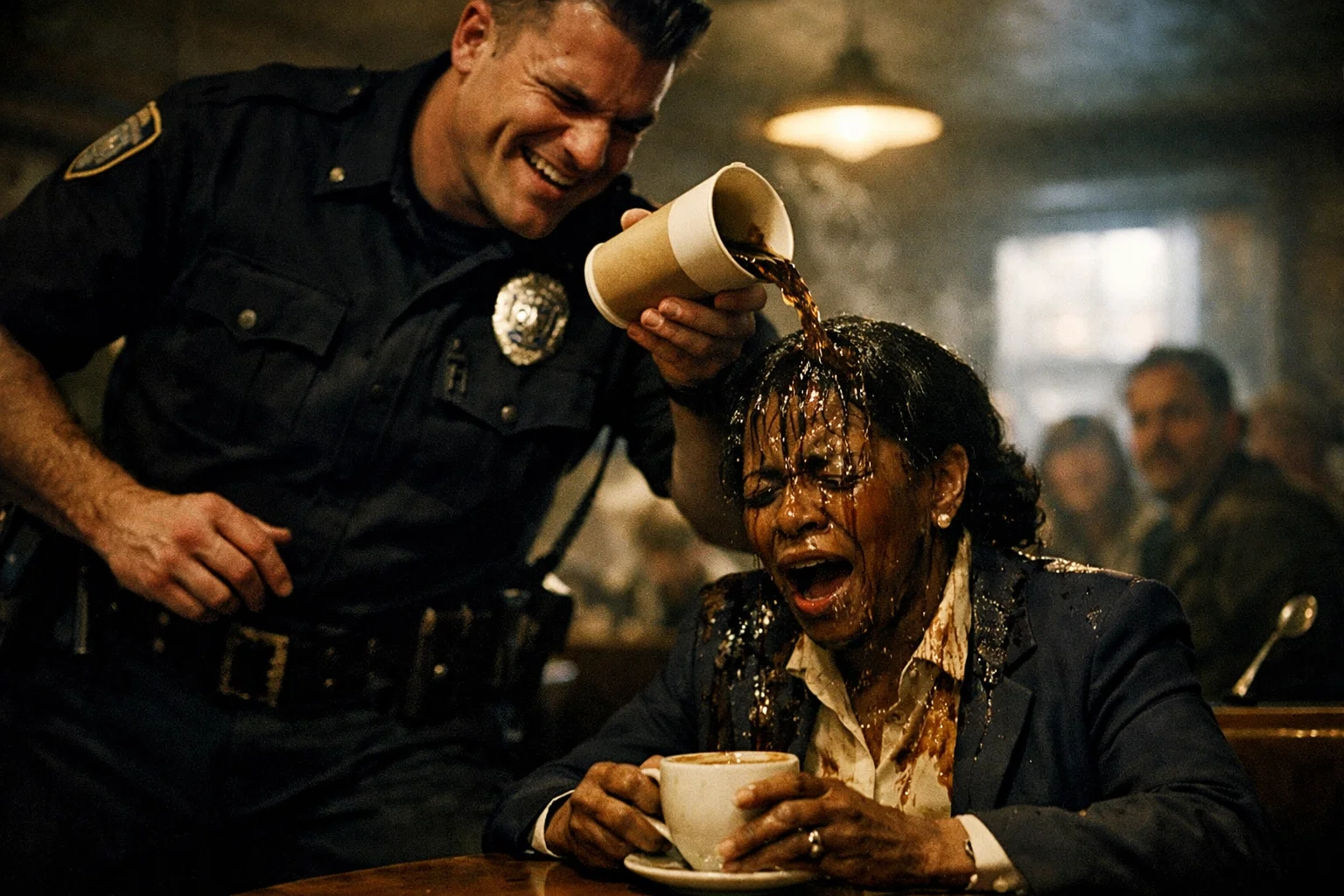 He Poured Coffee on a “Nobody” — She Was the Judge on His Case