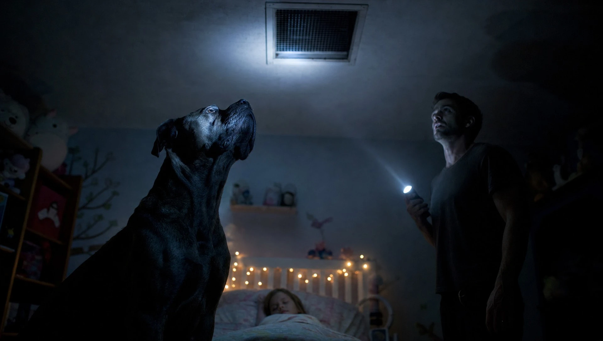 The “Dangerous” Dog Nobody Wanted Turned Out to Be the Only Thing Standing Between a Little Girl and a Stranger in the Walls
