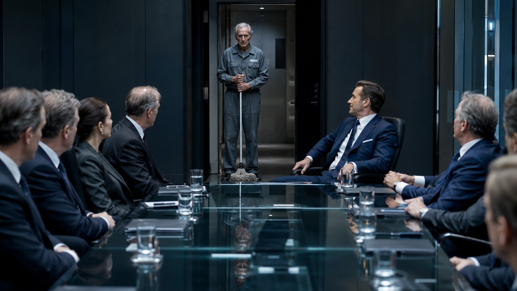 The CEO laughed at the janitor. The janitor owned 43% of his company.