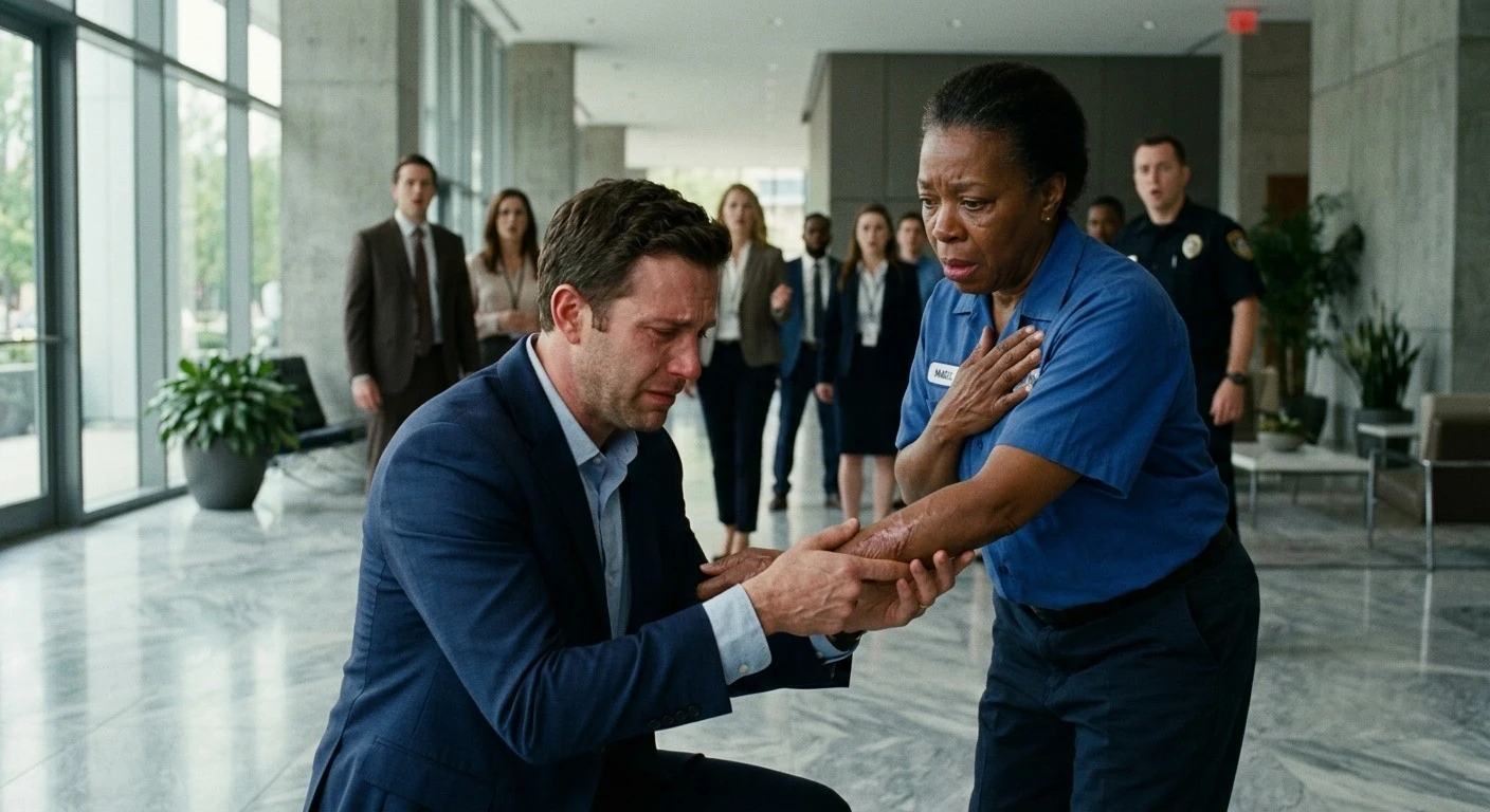 She Cleaned His Office for Months… Then He Recognized Her Scar
