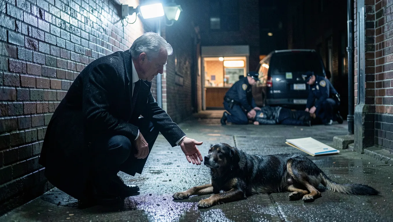 Stray Dog Saved a Billionaire — Then the Folder Revealed Why He Was Targeted
