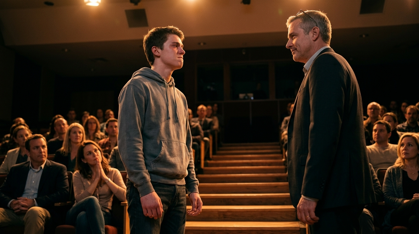 They Stopped Him at the Stage Over a Hoodie — Then He Unfolded One Piece of Paper
